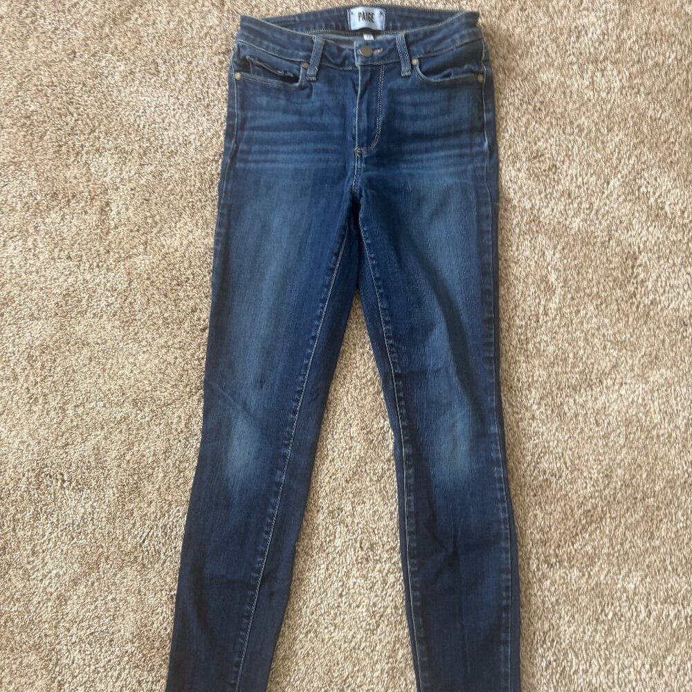 PAIGE Skinny Jeans – Size 26 – Dark Wash – Premium Designer Denim